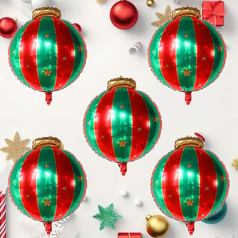 5 قطعة كرة عيد الميلاد باللون  - مراجعة Party Event Supply Store وسعره