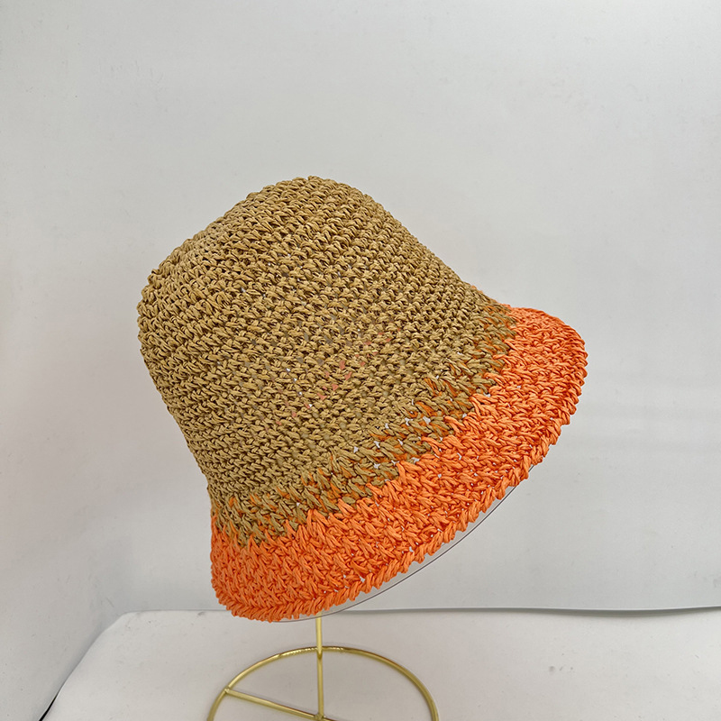 قبعة شمس نسائية صيفية قابلة لل - مراجعة Paper Straw Color وسعره