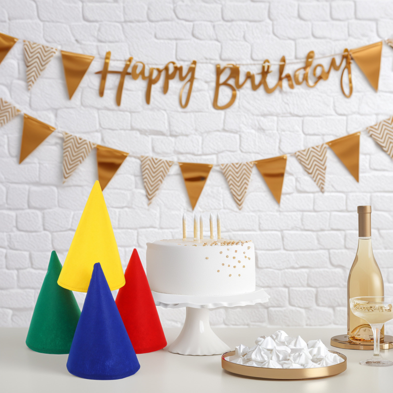 4 قطع قبعات قزم مخروطية من الل - مراجعة Party Hat Cone وسعره