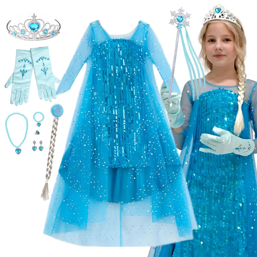 فستان أميرة ماكسي مذهل للفتيات - مراجعة Glitter Tablecloth وسعره