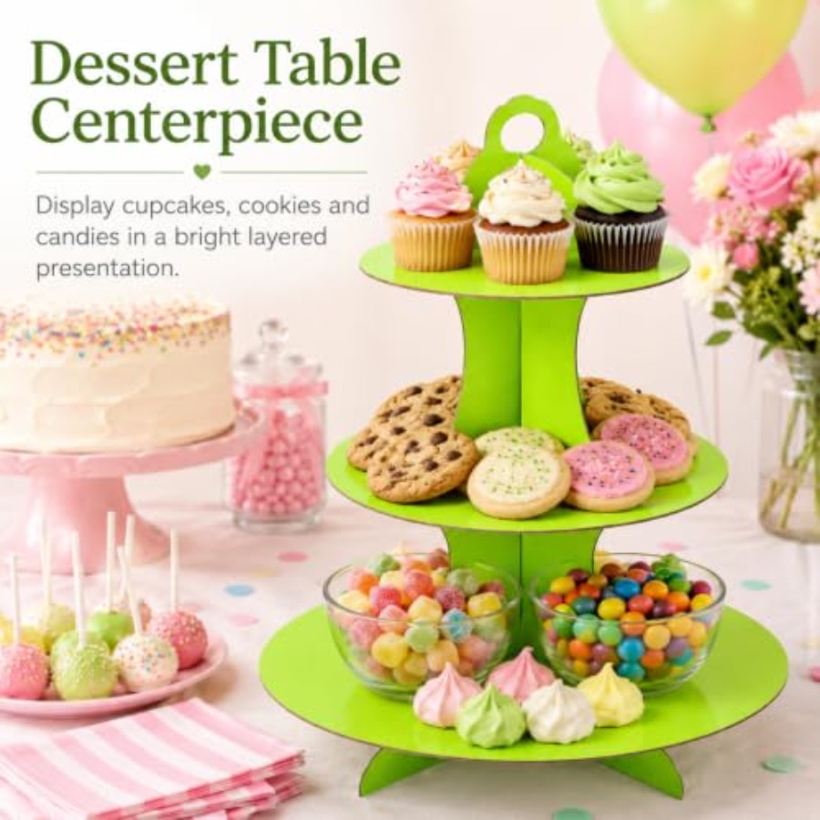 حامل كب كيك ثلاثي الطبقات، حام - مراجعة Cupcake Stand Tier وسعره