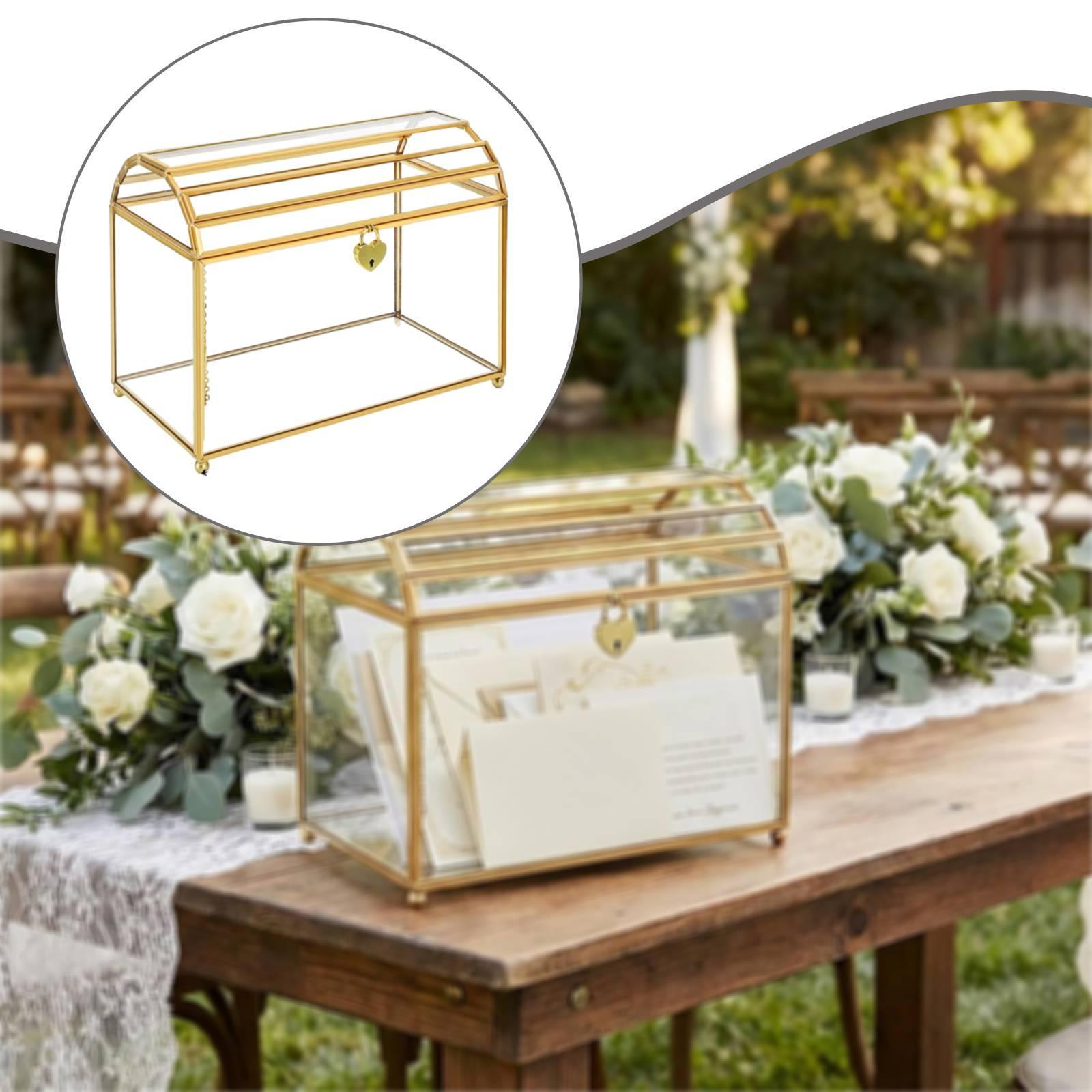 صندوق تخزين زجاجي لبطاقات الزف - مراجعة Event Party Box وسعره