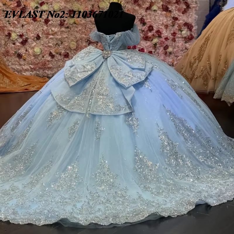 فستان كوينسينيرا مخصص من EVLAS - مراجعة Glitter Tablecloth وسعره