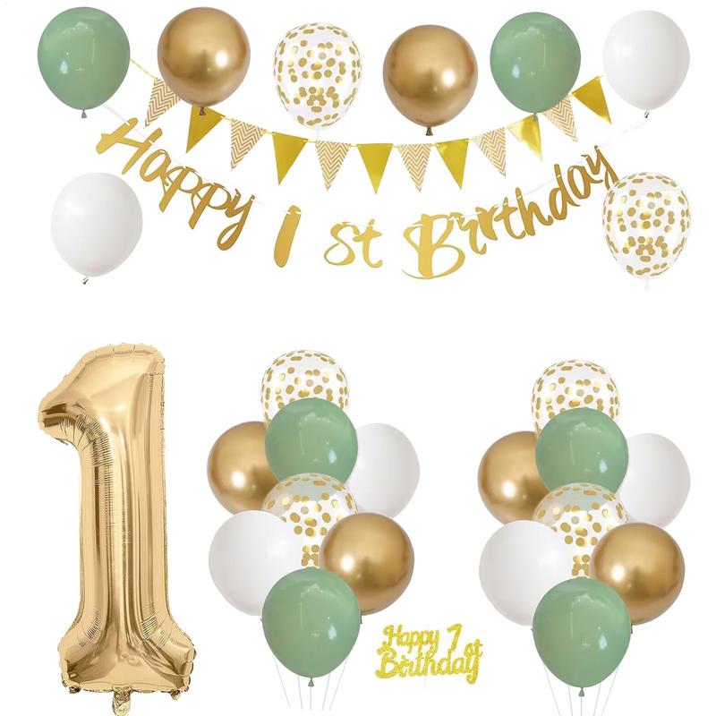 مجموعة زينة عيد الميلاد مكونة  - مراجعة Party Banner Gold وسعره
