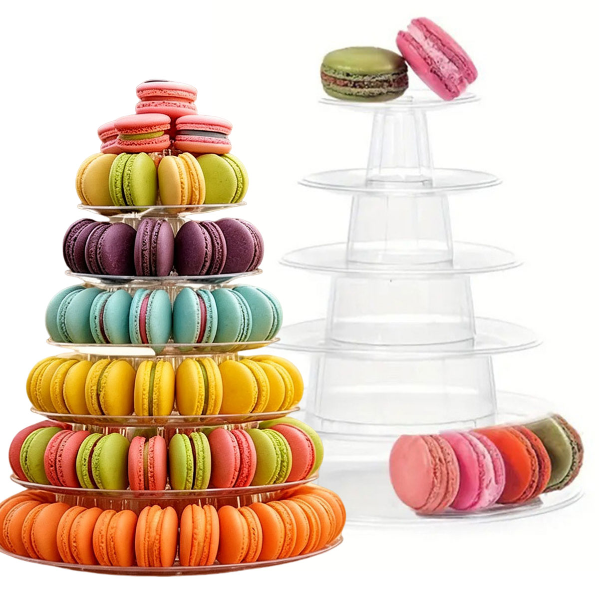 حامل كيك بلاستيكي شفاف دائري ب - مراجعة Cupcake Stand Tier وسعره