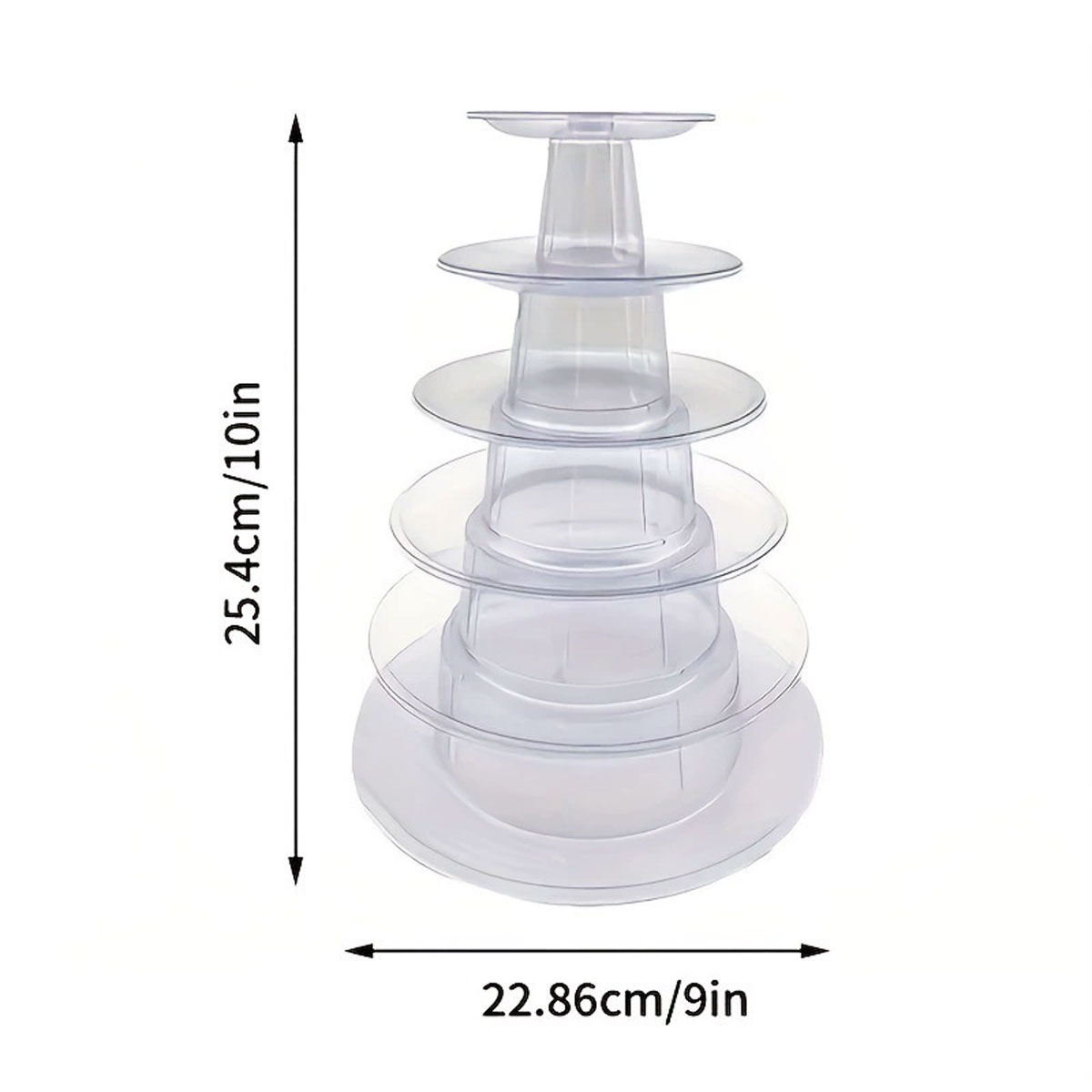 حامل كيك بلاستيكي شفاف دائري ب - مراجعة Cupcake Stand Tier وسعره