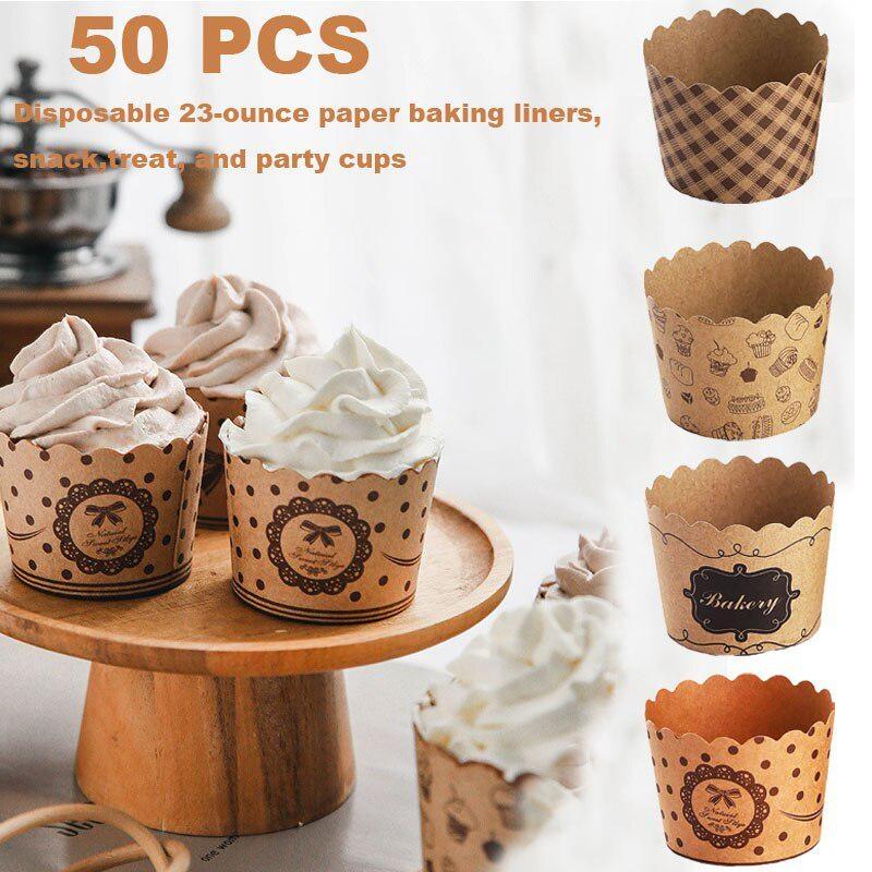 50 قطعة/الحزمة كب كيك أكواب ور - مراجعة Event Supplies وسعره