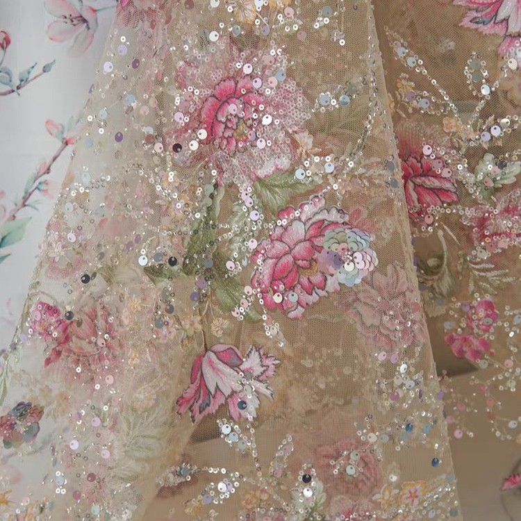 قماش دانتيل فاخر مطرز بالخرز ب - مراجعة Glitter Tablecloth وسعره