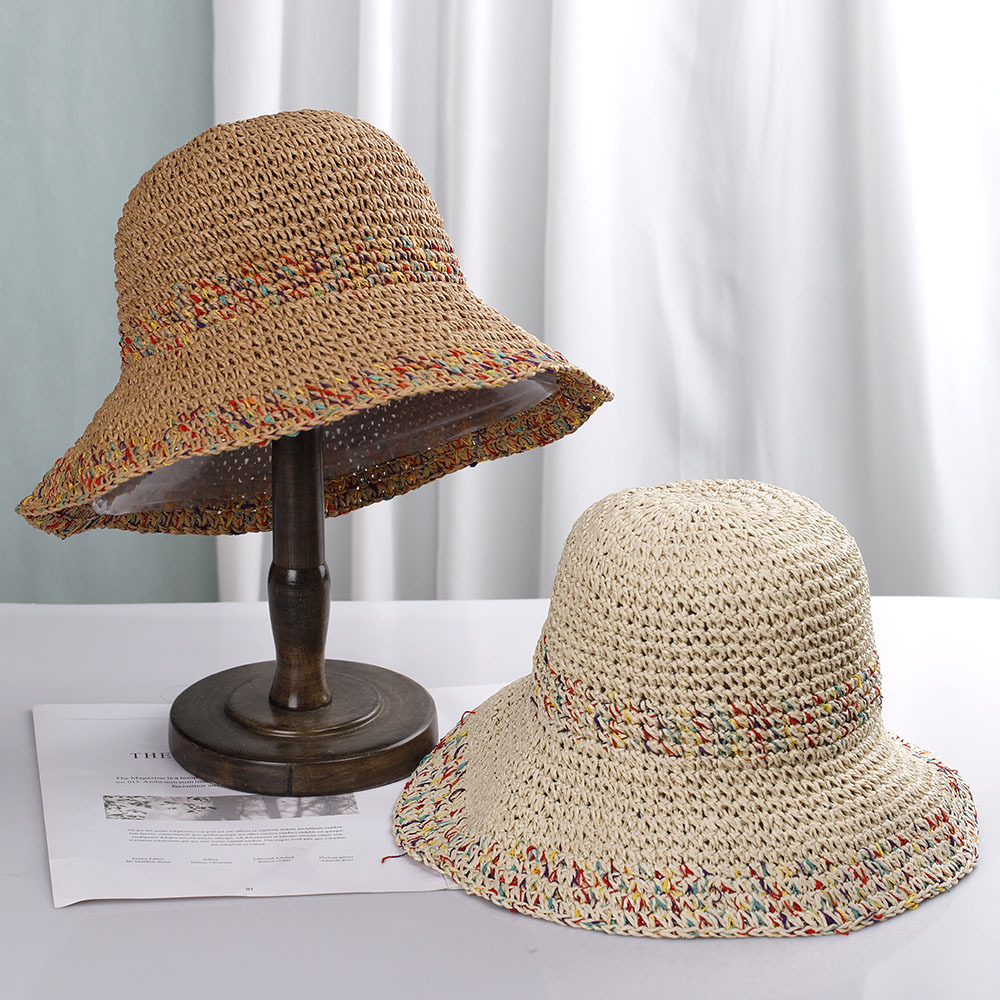 البوهيمي نمط القش قبعة المرأة  - مراجعة Paper Straw Color وسعره
