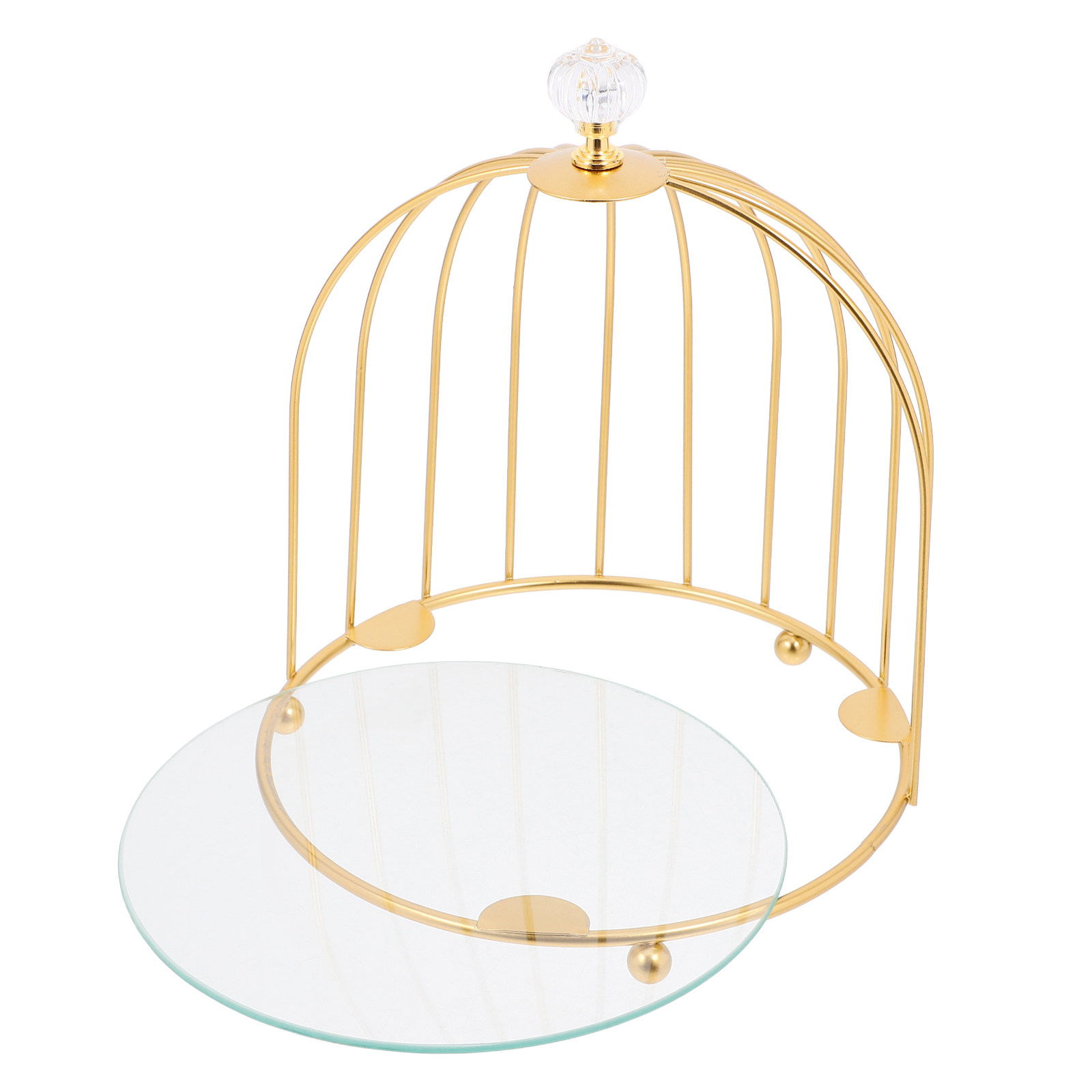حامل كيك على شكل قفص طيور ذهبي - مراجعة Cupcake Stand Tier وسعره